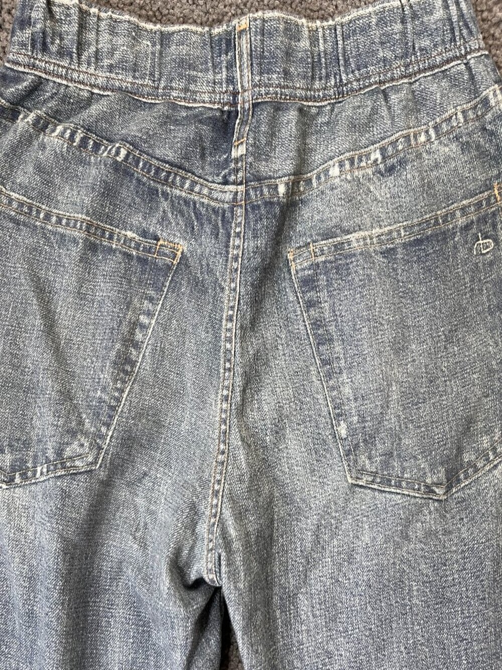 rag & bone Distressed Light Blue Denim Jogger Pants - Picture 7 of 15